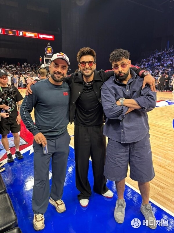 Bollywood star Ranveer Singh, singer Badshah, and cricketer Rashid Khan brought star power courtside at the NBA Abu Dhabi Games 2025.